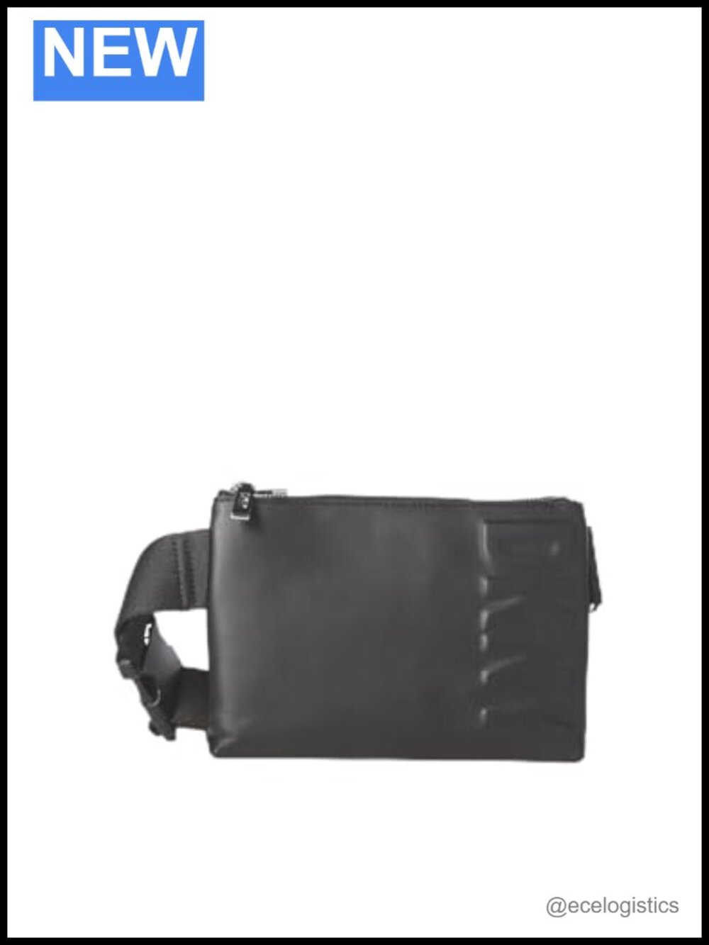 Faux Leather Sling Belt Bag Crossbody Hands-Free Travel Purse